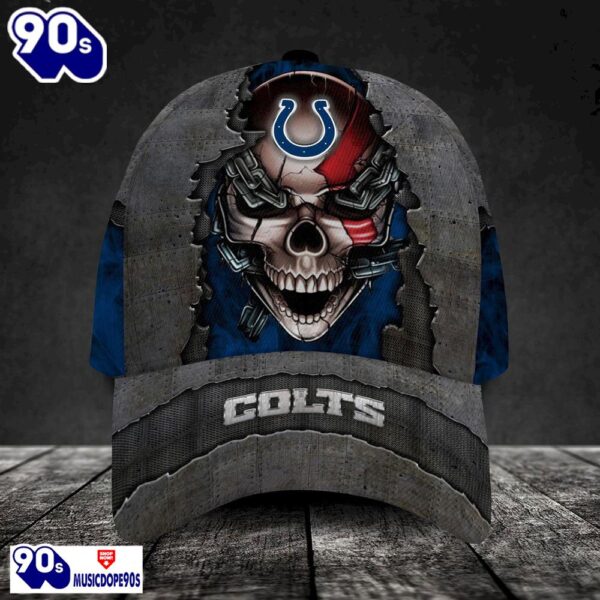 Personalized NFL Indianapolis Colts Skull Cap V3