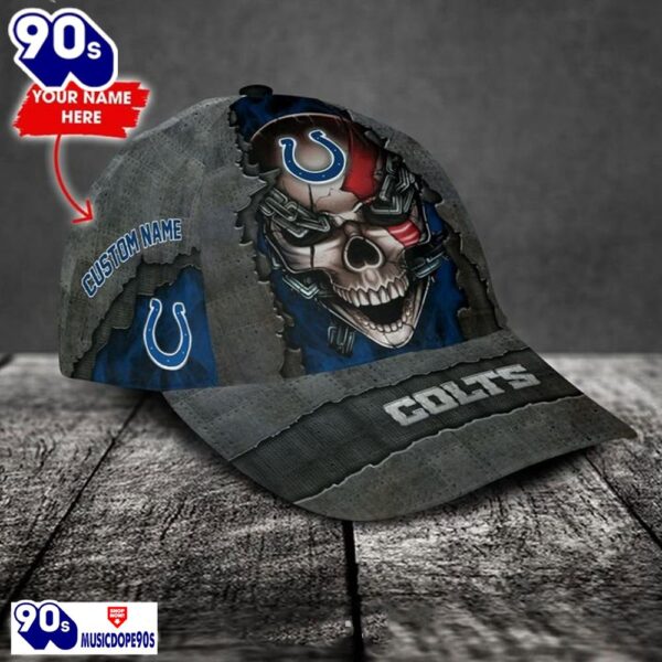 Personalized NFL Indianapolis Colts Skull Cap V3