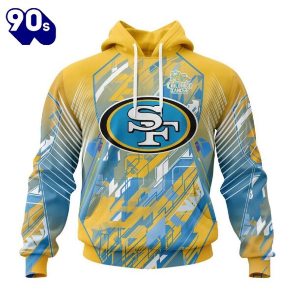 Personalized NFL San Francisco 49ers Fearless Against Childhood Cancers Hoodie