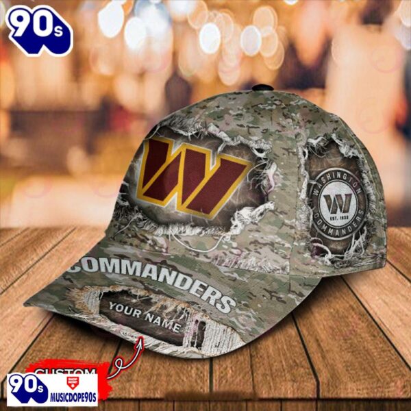 Personalized NFL Washington Commanders Classic Cap