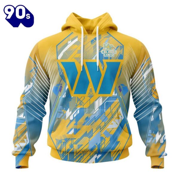 Personalized NFL Washington Football Team Fearless Against Childhood Cancers Hoodie