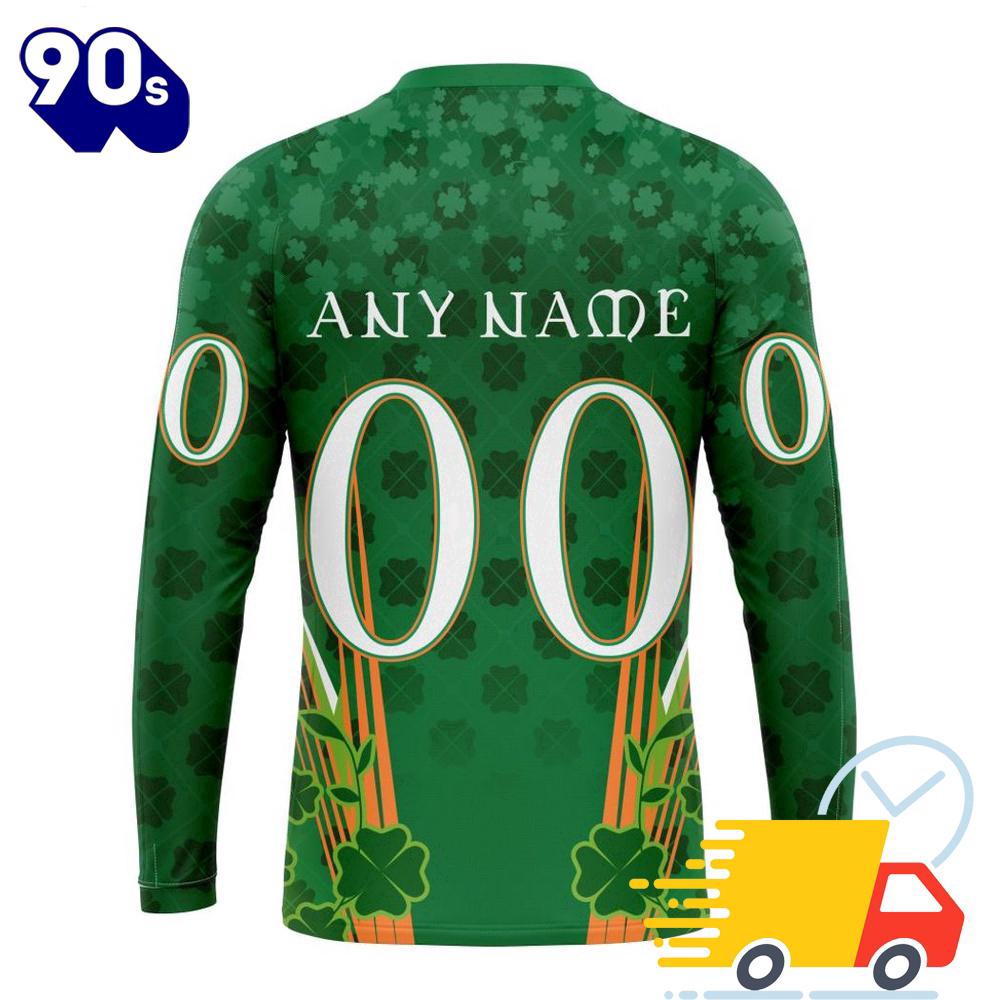 Personalized NHL Arizona Coyotes Full Green Design For St. Patrick's Day All Over Print Shirts Personalized NHL Arizona Coyotes Full Green Design For St. Patrick's Day All Over Print Shirts