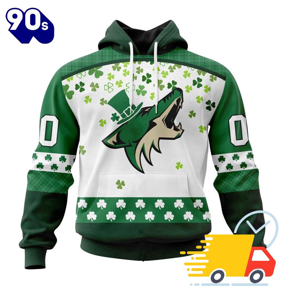 Personalized NHL Arizona Coyotes Special Design For St. Patrick Day All Over Print Shirts Personalized NHL Arizona Coyotes Special Design For St. Patrick Day All Over Print Shirts