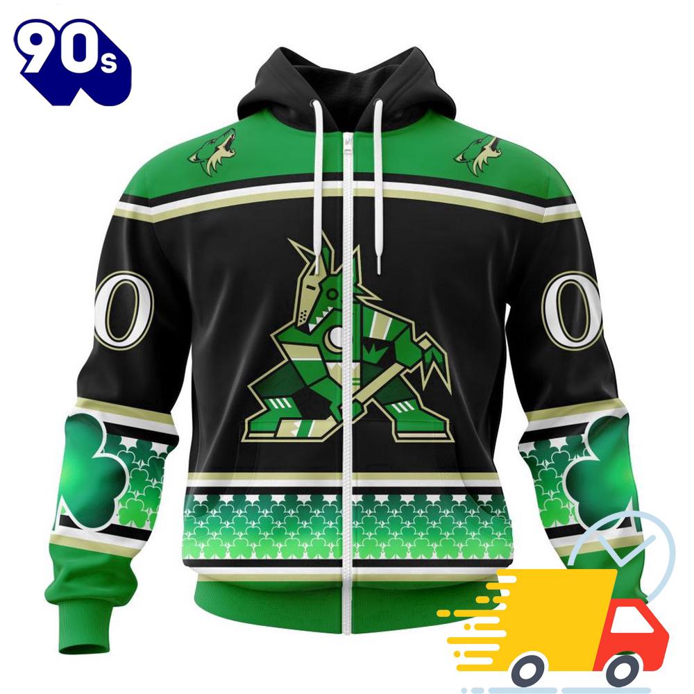 Personalized NHL Arizona Coyotes Specialized Unisex Kits Hockey Celebrate St Patrick's Day All Over Print Shirts Personalized NHL Arizona Coyotes Specialized Unisex Kits Hockey Celebrate St Patrick's Day All Over Print Shirts