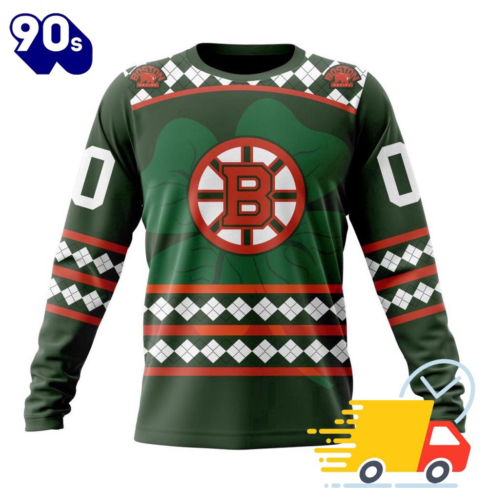 Personalized NHL Boston Bruins Specialized Unisex Kits Hockey Celebrate St Patrick's Day All Over Print Shirts Personalized NHL Boston Bruins Specialized Unisex Kits Hockey Celebrate St Patrick's Day All Over Print Shirts