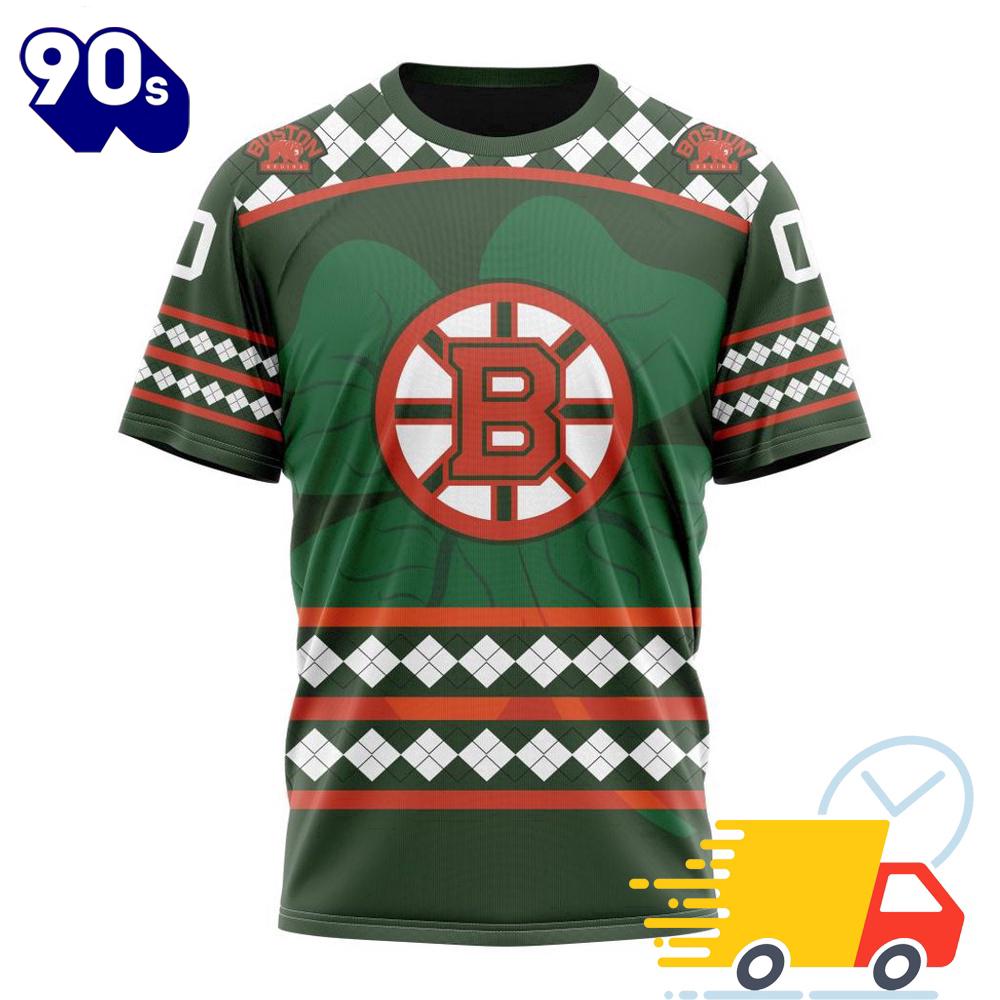 Personalized NHL Boston Bruins Specialized Unisex Kits Hockey Celebrate St Patrick's Day All Over Print Shirts Personalized NHL Boston Bruins Specialized Unisex Kits Hockey Celebrate St Patrick's Day All Over Print Shirts