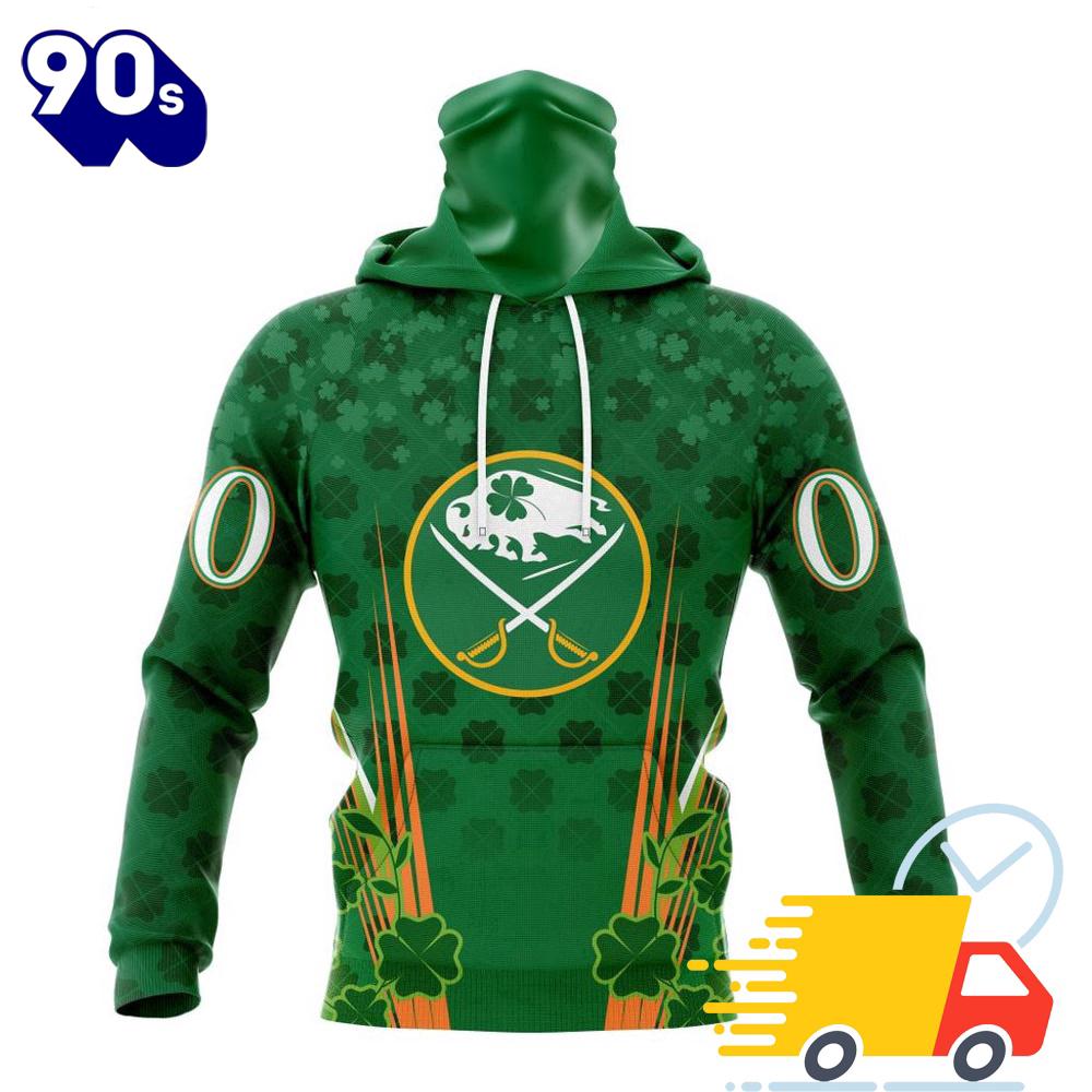 Personalized NHL Buffalo Sabres Full Green Design For St. Patrick's Day All Over Print Shirts Personalized NHL Buffalo Sabres Full Green Design For St. Patrick's Day All Over Print Shirts