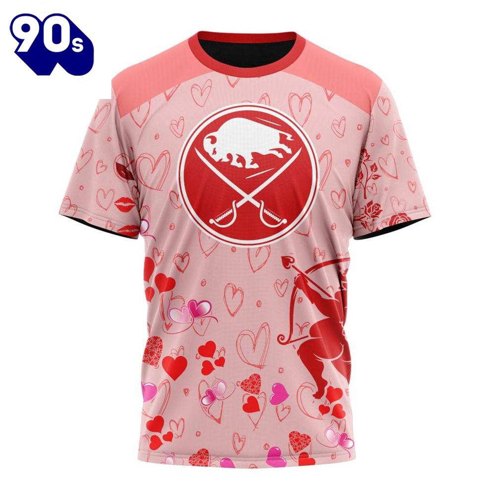 Personalized NHL Buffalo Sabres Special Design For Valentines Day All Over Print Shirt Personalized NHL Buffalo Sabres Special Design For Valentines Day All Over Print Shirt