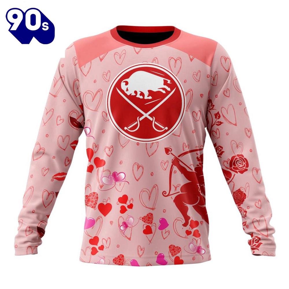 Personalized NHL Buffalo Sabres Special Design For Valentines Day All Over Print Shirt Personalized NHL Buffalo Sabres Special Design For Valentines Day All Over Print Shirt