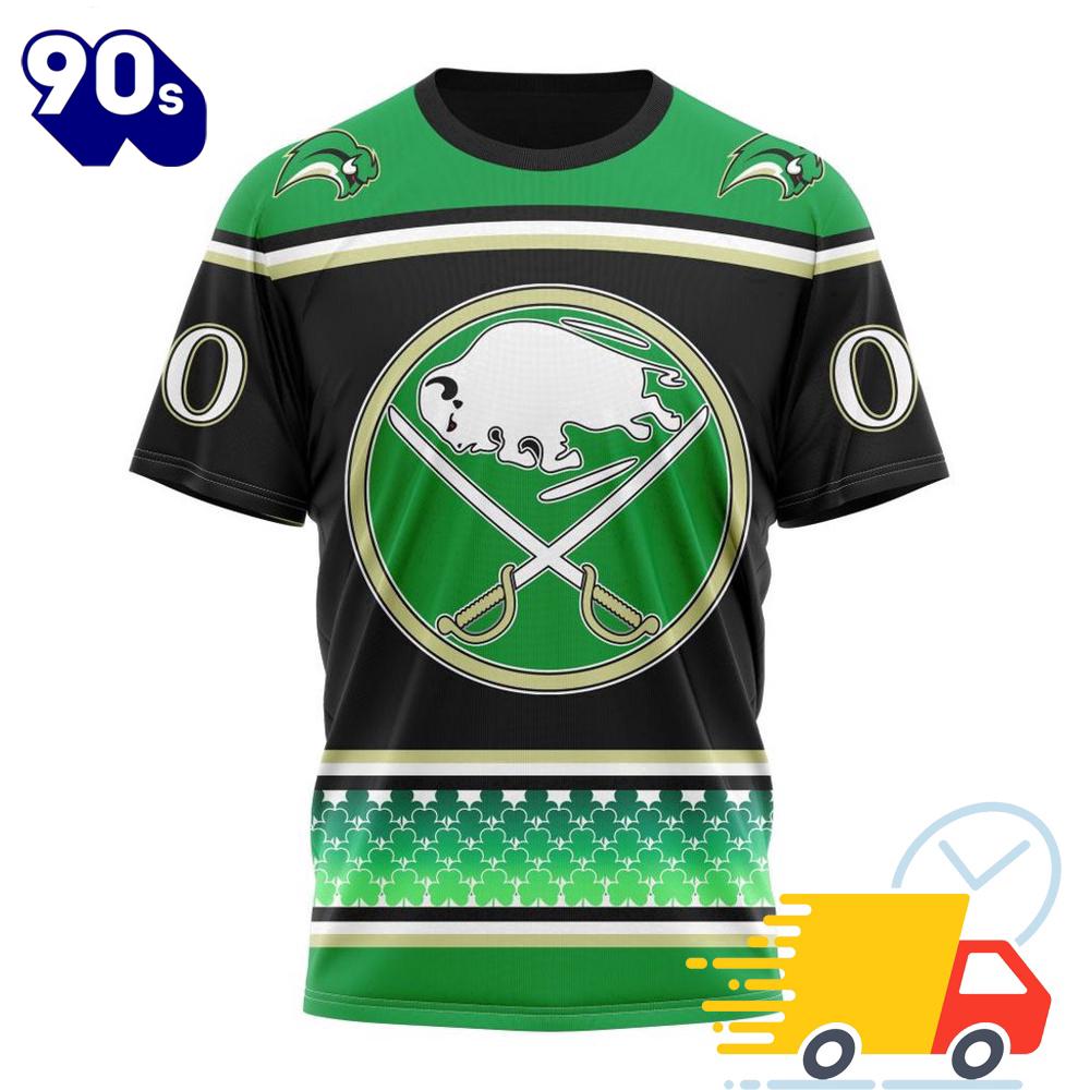 Personalized NHL Buffalo Sabres Specialized Unisex Kits Hockey Celebrate St Patrick's Day 3D Shirts Personalized NHL Buffalo Sabres Specialized Unisex Kits Hockey Celebrate St Patrick's Day 3D Shirts