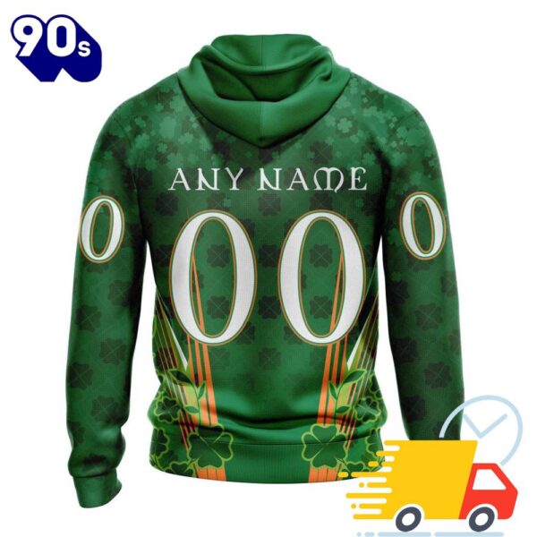 Personalized NHL Calgary Flames Full Green Design For St. Patrick’s Day All Over Print Shirts