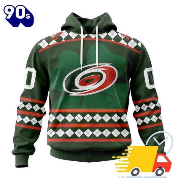 Personalized NHL Carolina Hurricanes Specialized Unisex Kits Hockey Celebrate St Patrick’s Day 3D Shirts