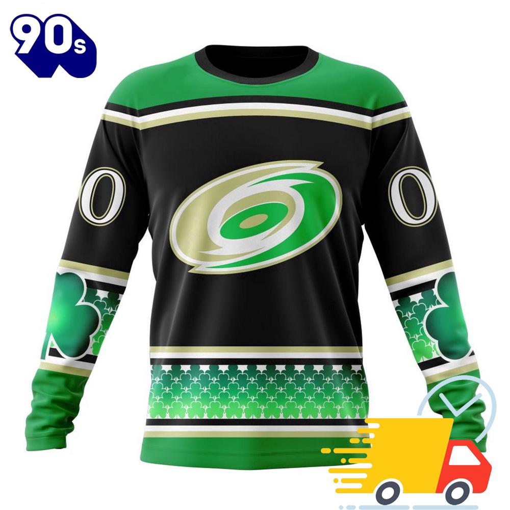 Personalized NHL Carolina Hurricanes Specialized Unisex Kits Hockey Celebrate St Patrick's Day All Over Print Shirts Personalized NHL Carolina Hurricanes Specialized Unisex Kits Hockey Celebrate St Patrick's Day All Over Print Shirts