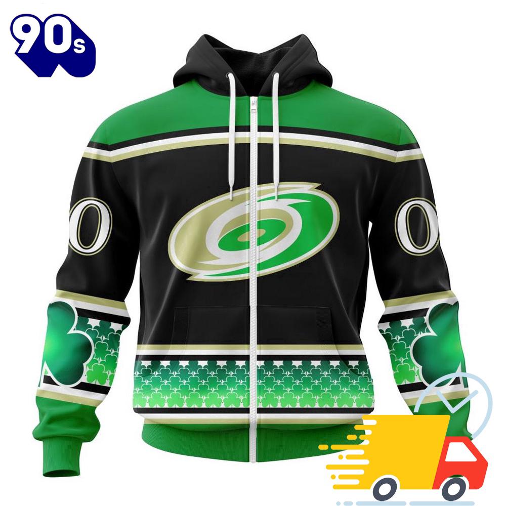 Personalized NHL Carolina Hurricanes Specialized Unisex Kits Hockey Celebrate St Patrick's Day All Over Print Shirts Personalized NHL Carolina Hurricanes Specialized Unisex Kits Hockey Celebrate St Patrick's Day All Over Print Shirts