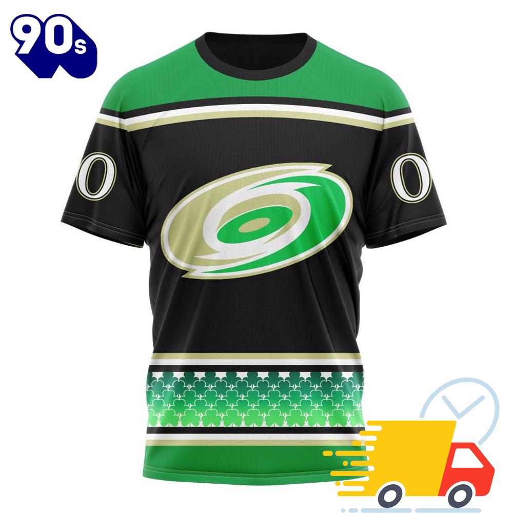 Personalized NHL Carolina Hurricanes Specialized Unisex Kits Hockey Celebrate St Patrick's Day All Over Print Shirts Personalized NHL Carolina Hurricanes Specialized Unisex Kits Hockey Celebrate St Patrick's Day All Over Print Shirts