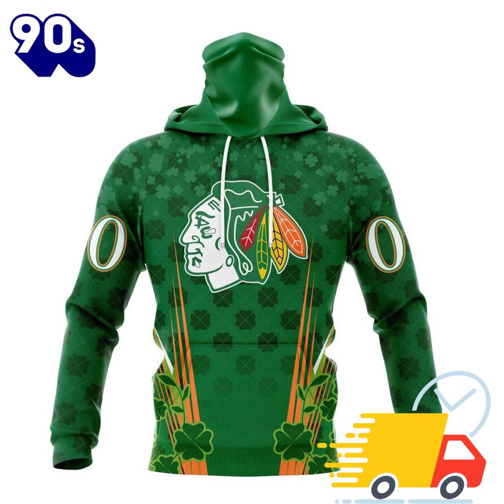 Personalized NHL Chicago Blackhawks Full Green Design For St. Patrick's Day All Over Print Shirts Personalized NHL Chicago Blackhawks Full Green Design For St. Patrick's Day All Over Print Shirts