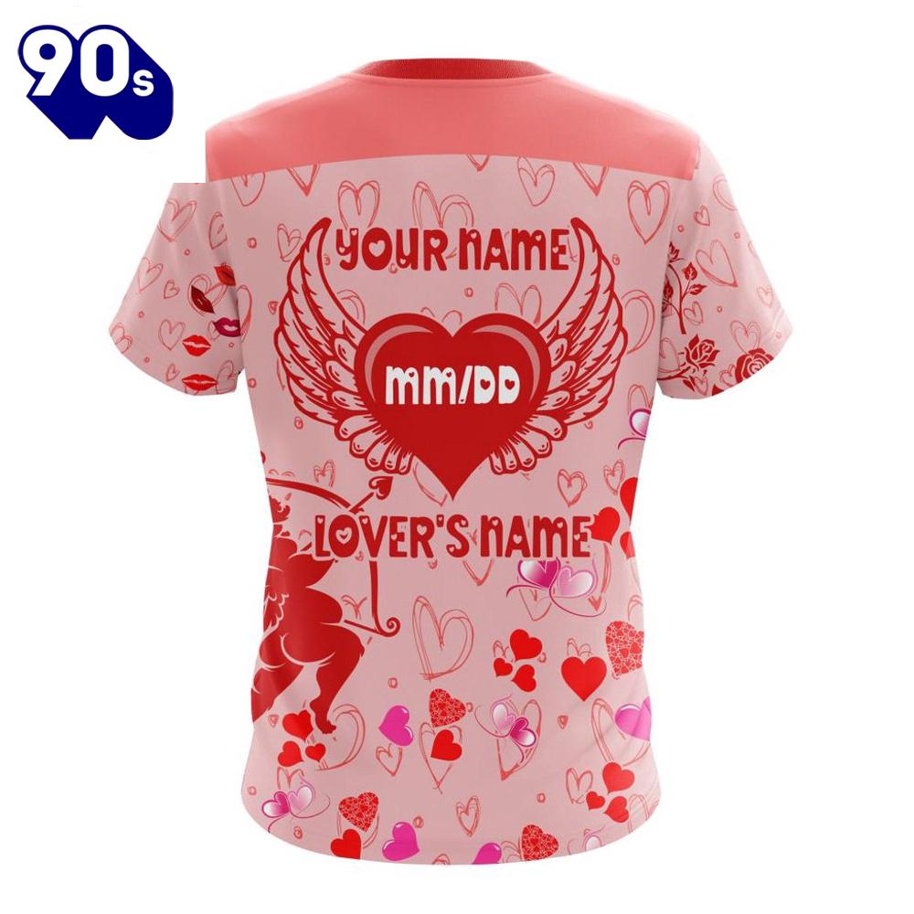 Personalized NHL Chicago Blackhawks Special Design For Valentines Day All Over Print Shirt Personalized NHL Chicago Blackhawks Special Design For Valentines Day All Over Print Shirt