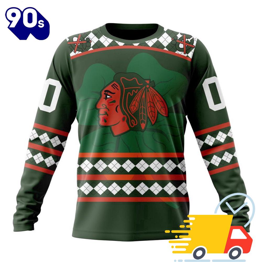 Personalized NHL Chicago Blackhawks Specialized Unisex Kits Hockey Celebrate St Patrick's Day All Over Print Shirts Personalized NHL Chicago Blackhawks Specialized Unisex Kits Hockey Celebrate St Patrick's Day All Over Print Shirts