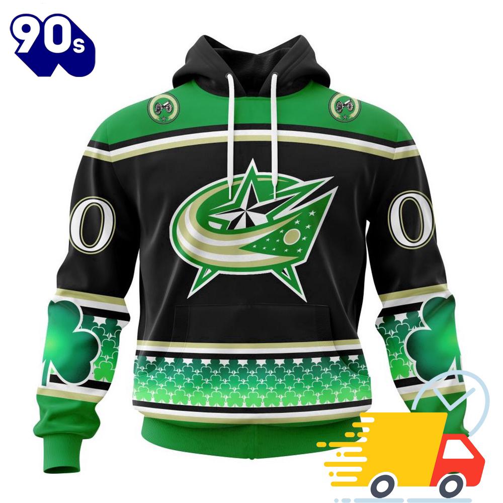 Personalized NHL Columbus Blue Jackets Specialized Unisex Kits Hockey Celebrate St Patrick's Day 3D Shirts Personalized NHL Columbus Blue Jackets Specialized Unisex Kits Hockey Celebrate St Patrick's Day 3D Shirts