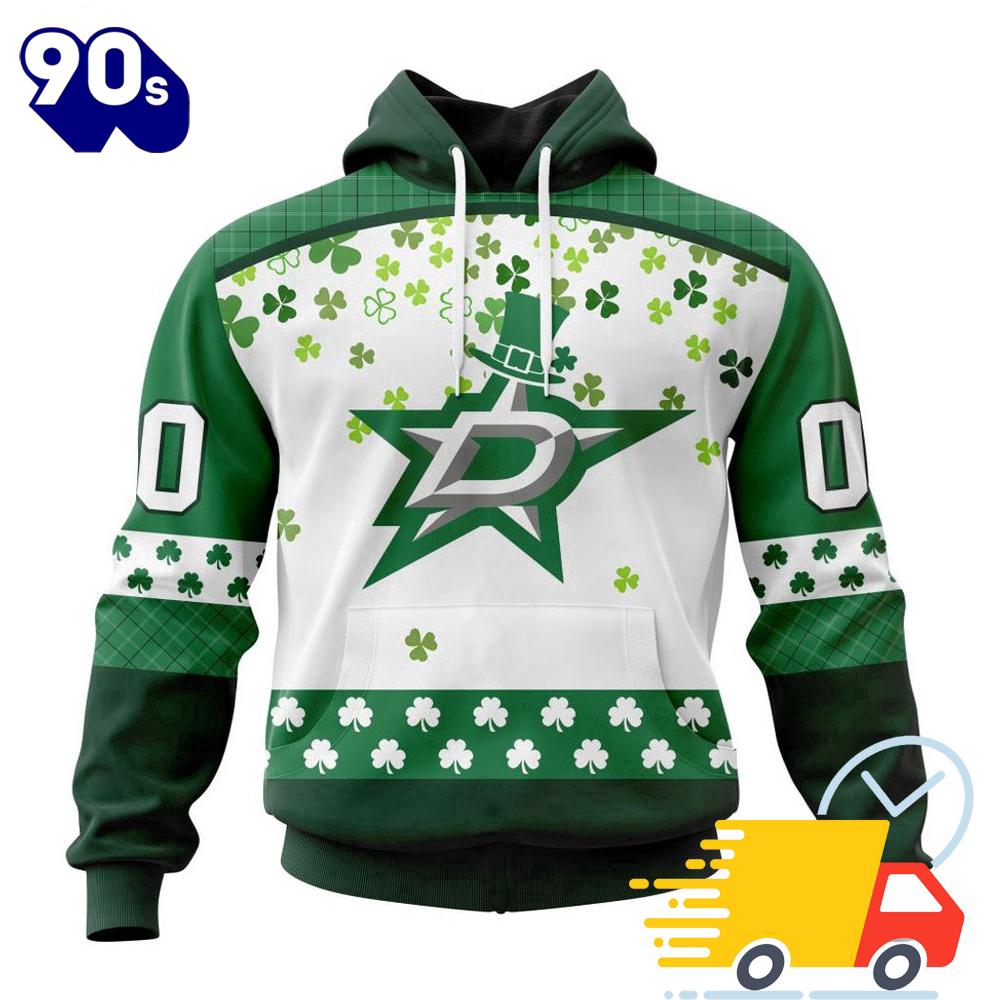 Personalized NHL Dallas Stars Special Design For St. Patrick Day All Over Print Shirts Personalized NHL Dallas Stars Special Design For St. Patrick Day All Over Print Shirts