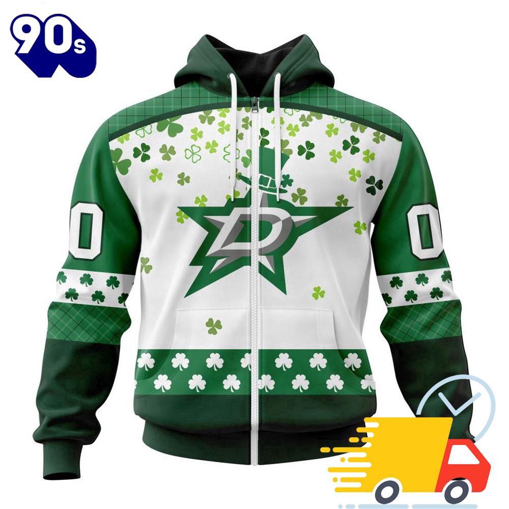 Personalized NHL Dallas Stars Special Design For St. Patrick Day All Over Print Shirts Personalized NHL Dallas Stars Special Design For St. Patrick Day All Over Print Shirts