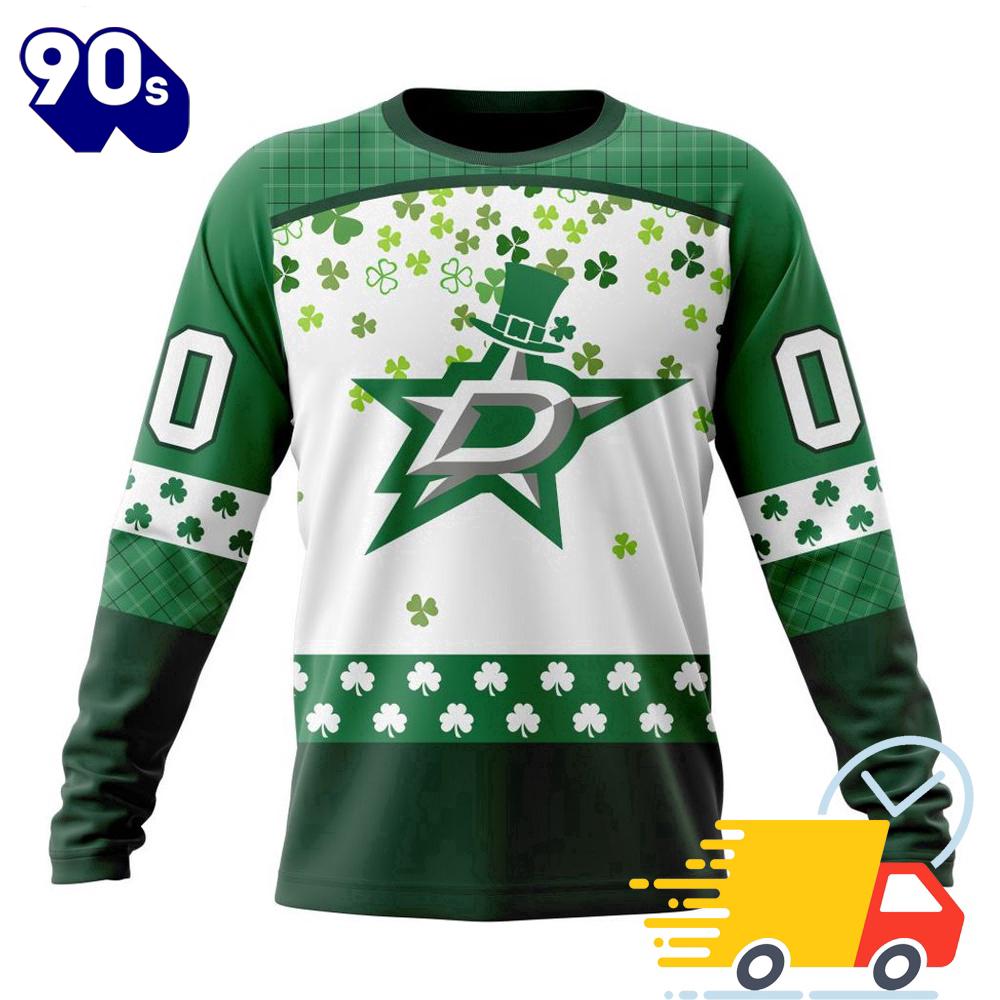 Personalized NHL Dallas Stars Special Design For St. Patrick Day All Over Print Shirts Personalized NHL Dallas Stars Special Design For St. Patrick Day All Over Print Shirts
