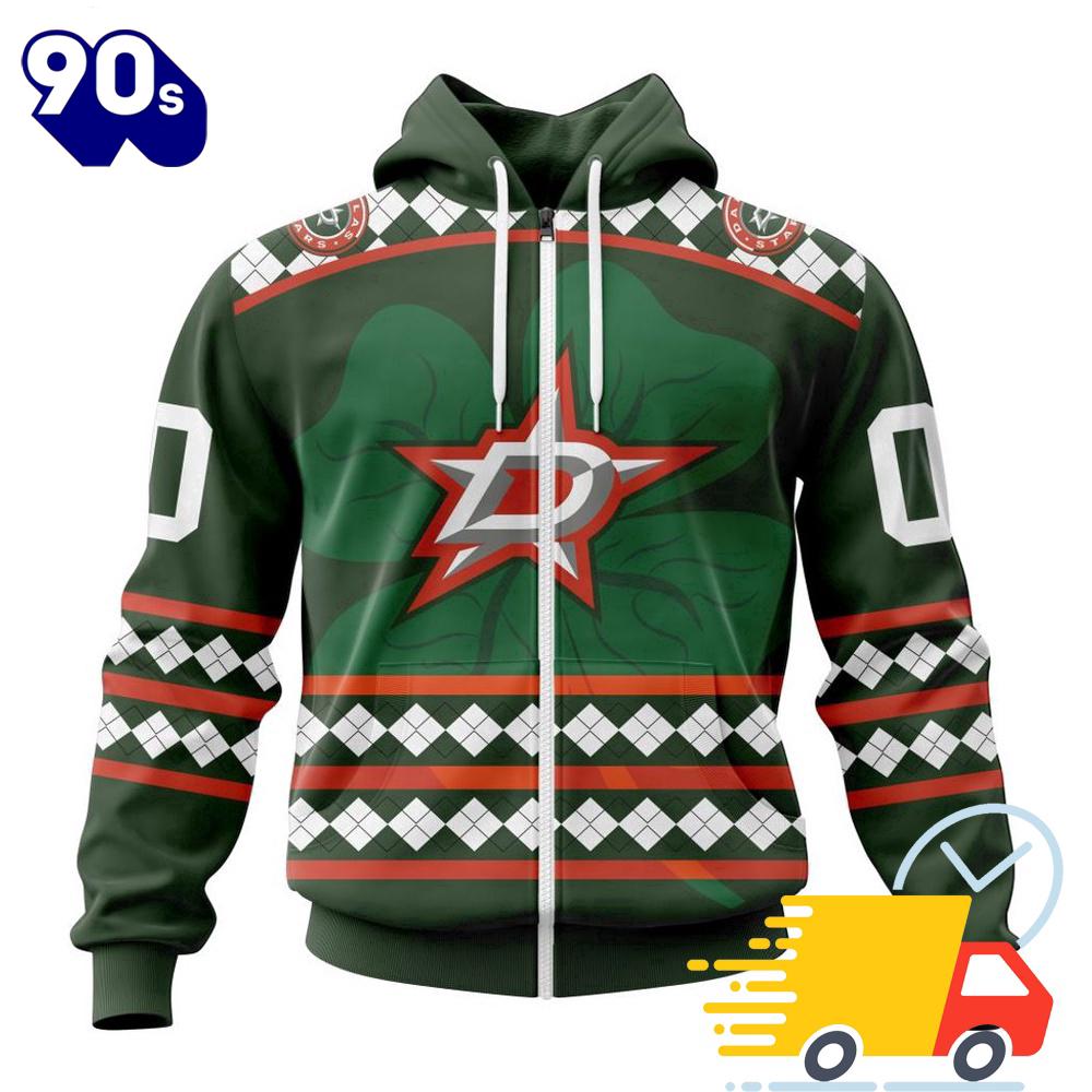 Personalized NHL Dallas Stars Specialized Unisex Kits Hockey Celebrate St Patrick's Day 3D Shirts Personalized NHL Dallas Stars Specialized Unisex Kits Hockey Celebrate St Patrick's Day 3D Shirts