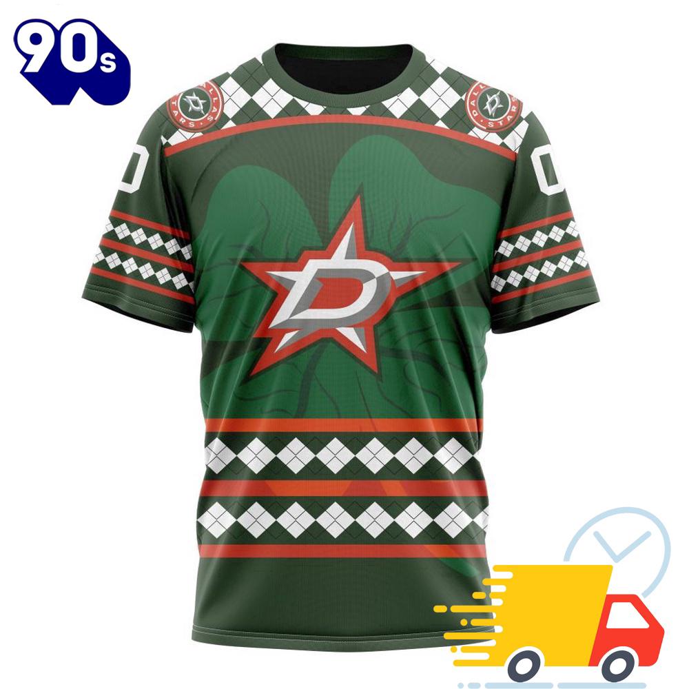 Personalized NHL Dallas Stars Specialized Unisex Kits Hockey Celebrate St Patrick's Day 3D Shirts Personalized NHL Dallas Stars Specialized Unisex Kits Hockey Celebrate St Patrick's Day 3D Shirts