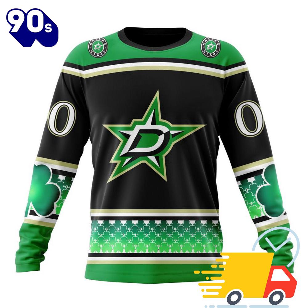 Personalized NHL Dallas Stars Specialized Unisex Kits Hockey Celebrate St Patrick's Day All Over Print Shirts Personalized NHL Dallas Stars Specialized Unisex Kits Hockey Celebrate St Patrick's Day All Over Print Shirts