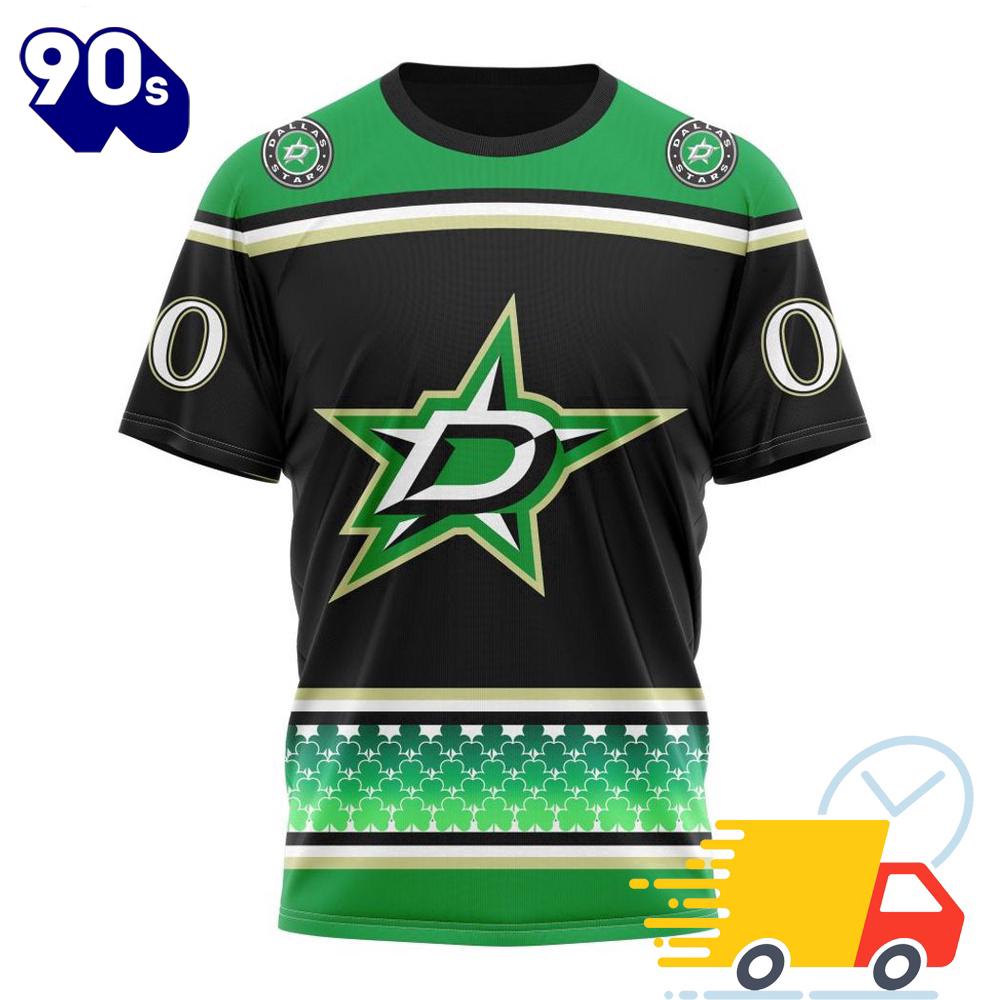 Personalized NHL Dallas Stars Specialized Unisex Kits Hockey Celebrate St Patrick's Day All Over Print Shirts Personalized NHL Dallas Stars Specialized Unisex Kits Hockey Celebrate St Patrick's Day All Over Print Shirts