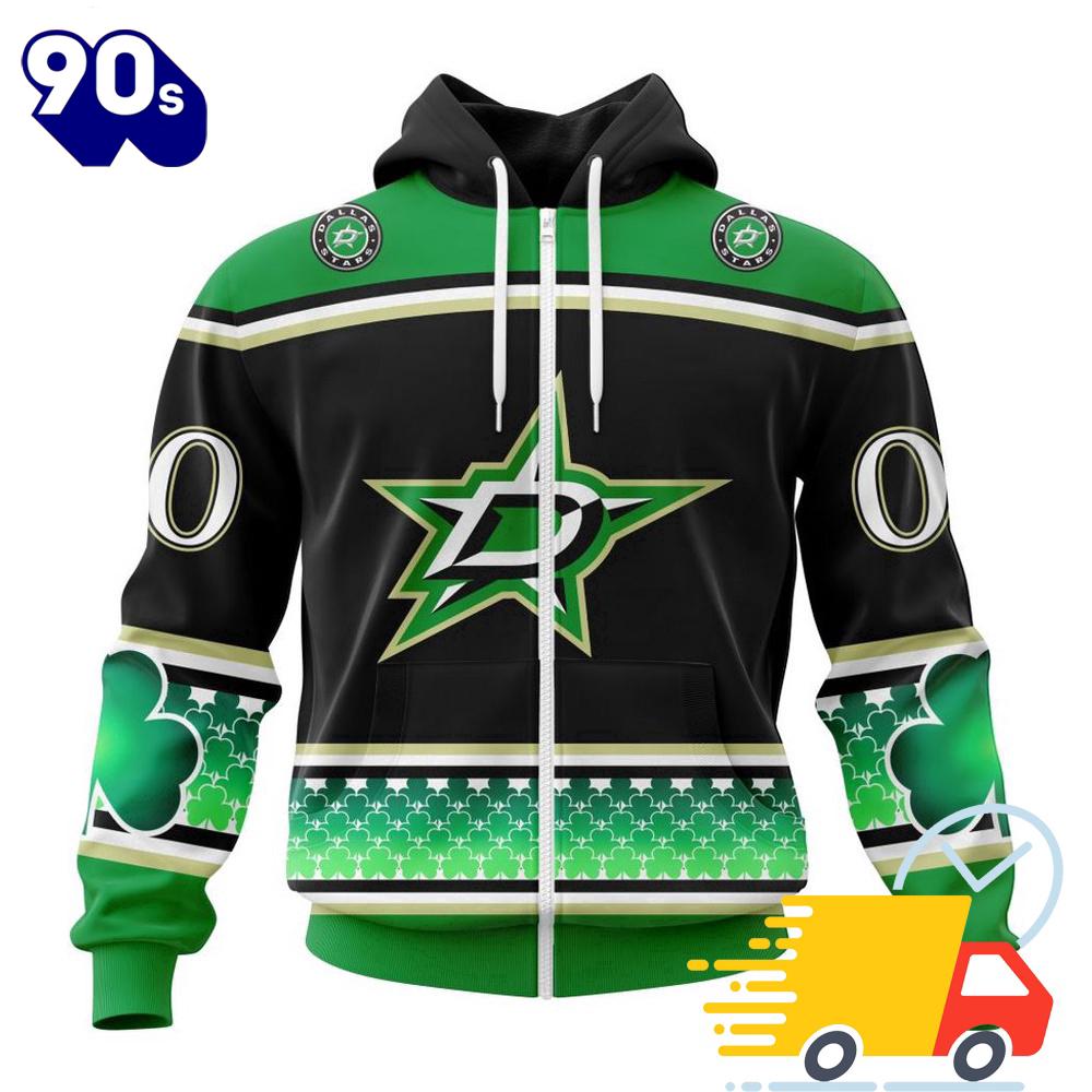 Personalized NHL Dallas Stars Specialized Unisex Kits Hockey Celebrate St Patrick's Day All Over Print Shirts Personalized NHL Dallas Stars Specialized Unisex Kits Hockey Celebrate St Patrick's Day All Over Print Shirts