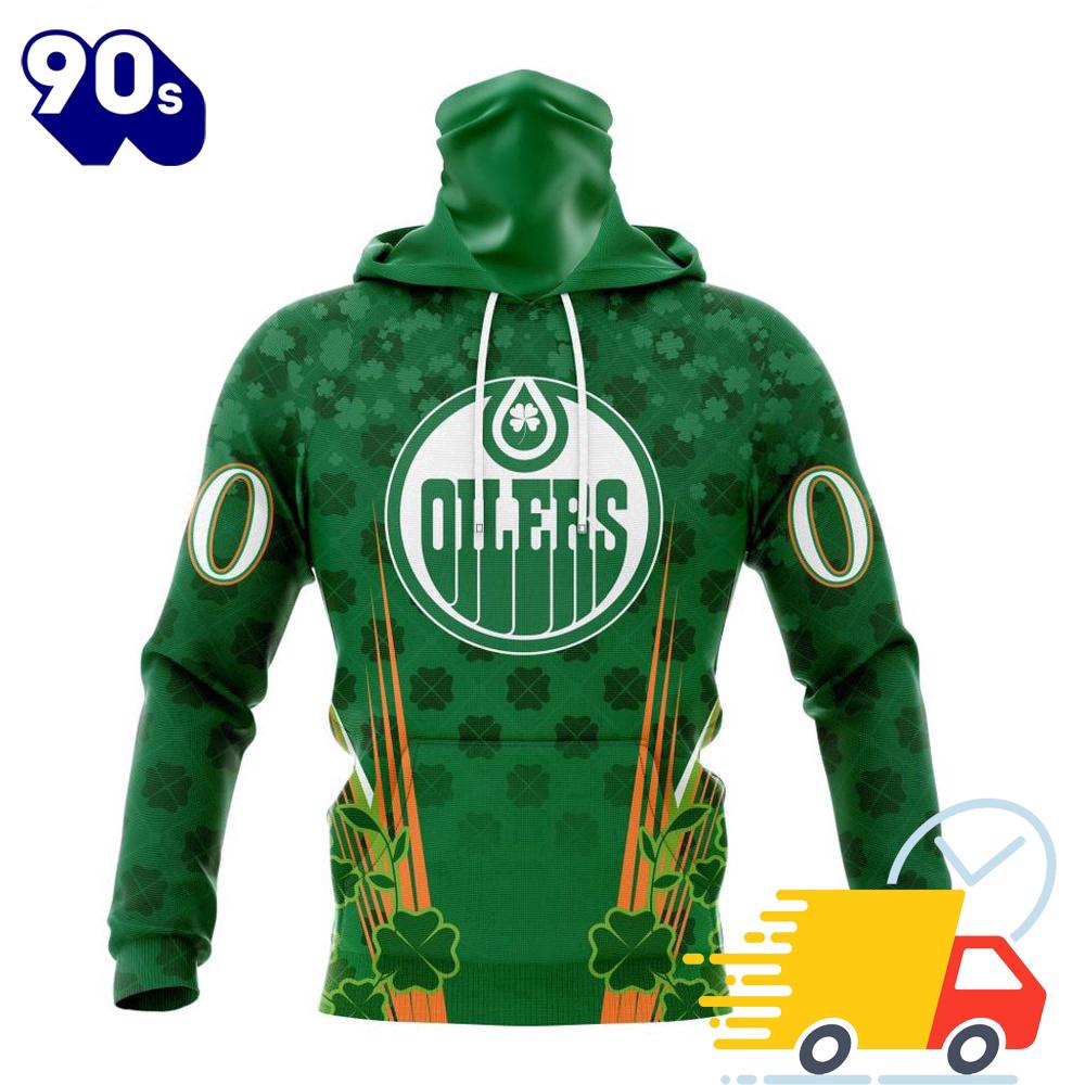 Personalized NHL Edmonton Oilers Full Green Design For St. Patrick's Day All Over Print Shirts Personalized NHL Edmonton Oilers Full Green Design For St. Patrick's Day All Over Print Shirts