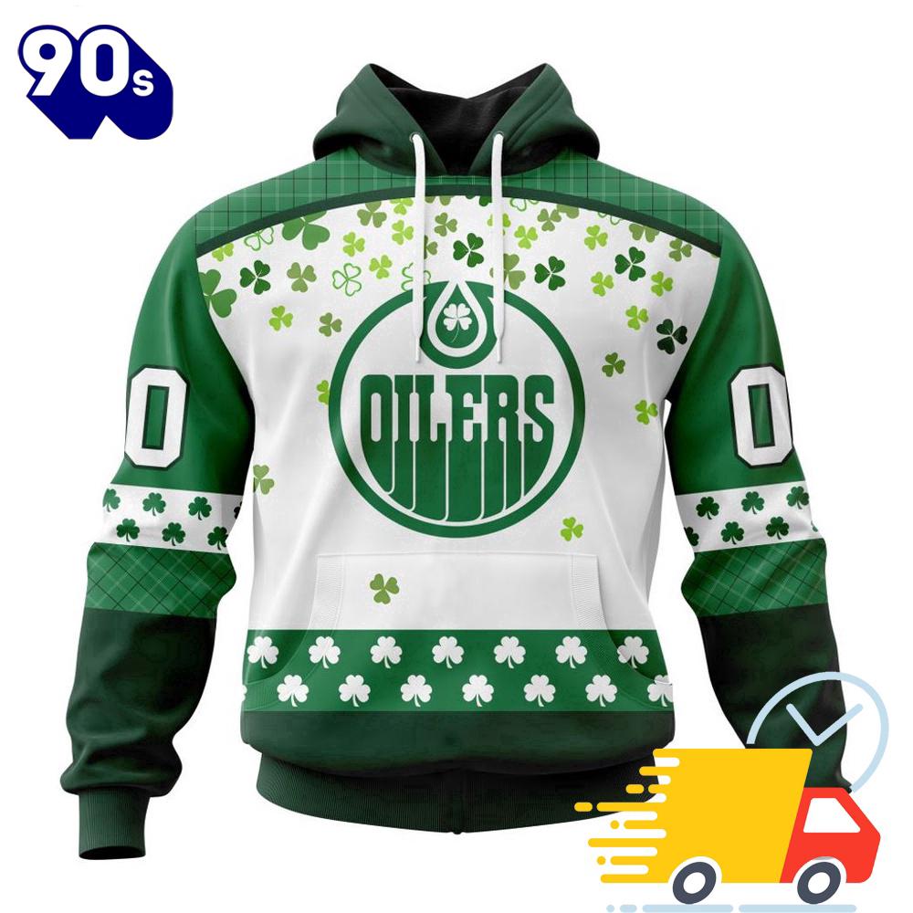 Personalized NHL Edmonton Oilers Special Design For St. Patrick Day All Over Print Shirts Personalized NHL Edmonton Oilers Special Design For St. Patrick Day All Over Print Shirts