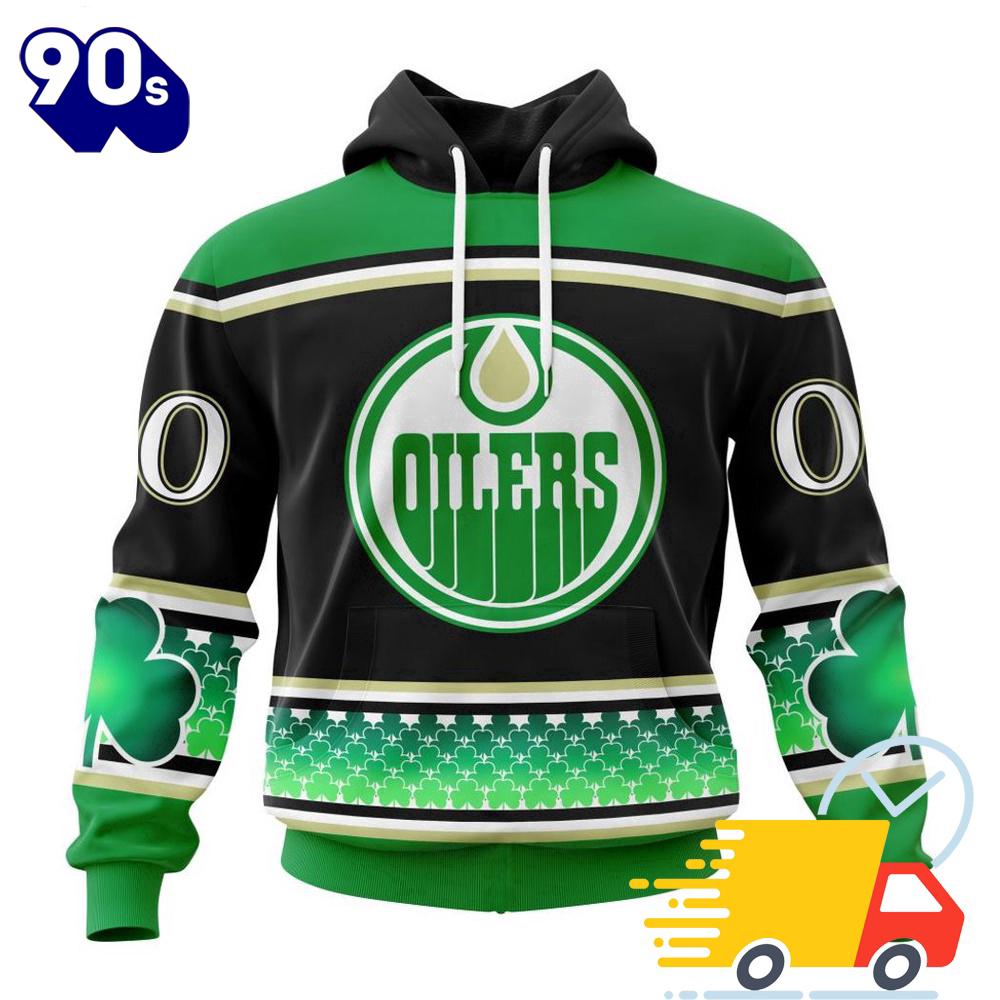 Personalized NHL Edmonton Oilers Specialized Unisex Kits Hockey Celebrate St Patrick's Day All Over Print Shirts Personalized NHL Edmonton Oilers Specialized Unisex Kits Hockey Celebrate St Patrick's Day All Over Print Shirts