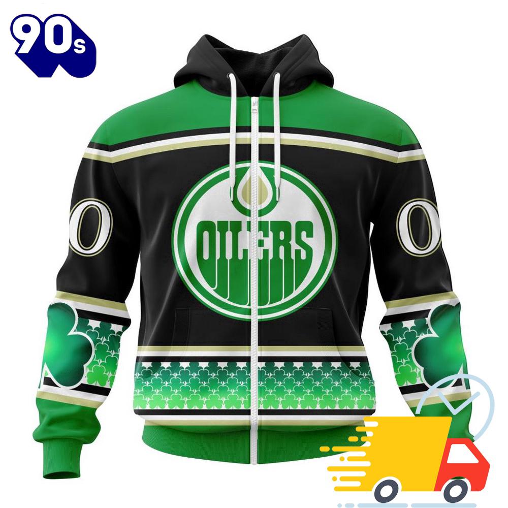 Personalized NHL Edmonton Oilers Specialized Unisex Kits Hockey Celebrate St Patrick's Day All Over Print Shirts Personalized NHL Edmonton Oilers Specialized Unisex Kits Hockey Celebrate St Patrick's Day All Over Print Shirts
