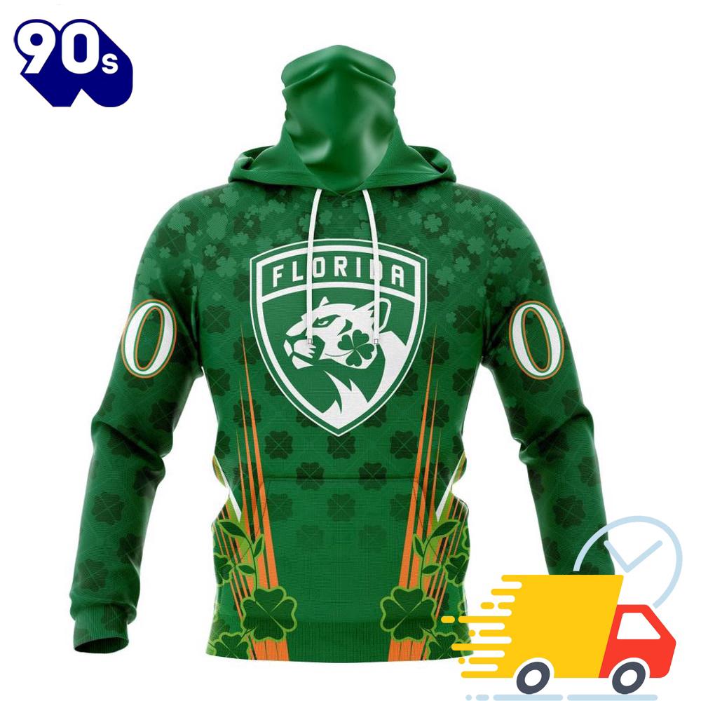 Personalized NHL Florida Panthers Full Green Design For St. Patrick's Day All Over Print Shirts Personalized NHL Florida Panthers Full Green Design For St. Patrick's Day All Over Print Shirts