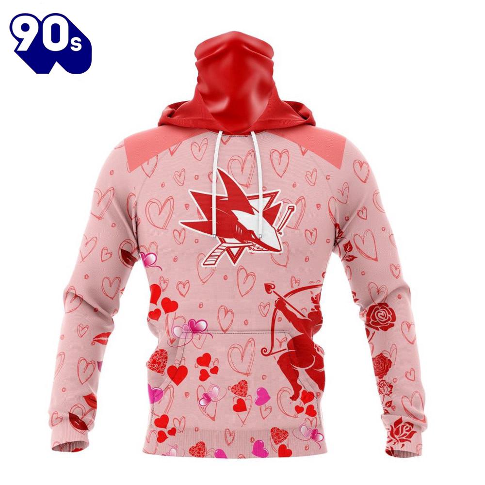 Personalized NHL San Jose Sharks Special Design For Valentines Day All Over Print Shirt Personalized NHL San Jose Sharks Special Design For Valentines Day All Over Print Shirt