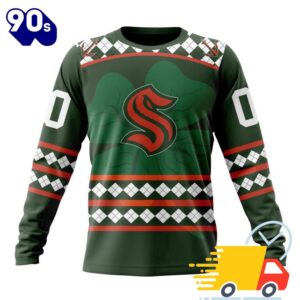 Personalized NHL Seattle Kraken Specialized Unisex Kits Hockey Celebrate St Patrick's Day All Over Print Shirts