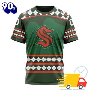 Personalized NHL Seattle Kraken Specialized Unisex Kits Hockey Celebrate St Patrick's Day All Over Print Shirts