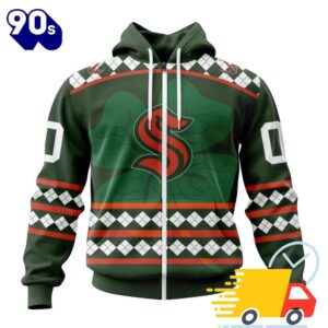 Personalized NHL Seattle Kraken Specialized Unisex Kits Hockey Celebrate St Patrick's Day All Over Print Shirts