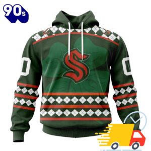 Personalized NHL Seattle Kraken Specialized Unisex Kits Hockey Celebrate St Patrick's Day All Over Print Shirts
