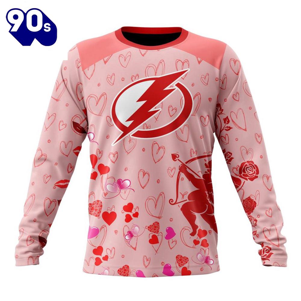 Personalized NHL Tampa Bay Lightning Special Design For Valentines Day All Over Print Shirt Personalized NHL Tampa Bay Lightning Special Design For Valentines Day All Over Print Shirt