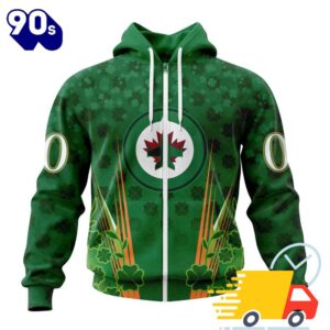 Personalized NHL Winnipeg Jets Full Green Design For St. Patrick's Day All Over Print Shirts 5 Personalized NHL Winnipeg Jets Full Green Design For St. Patrick's Day All Over Print Shirts