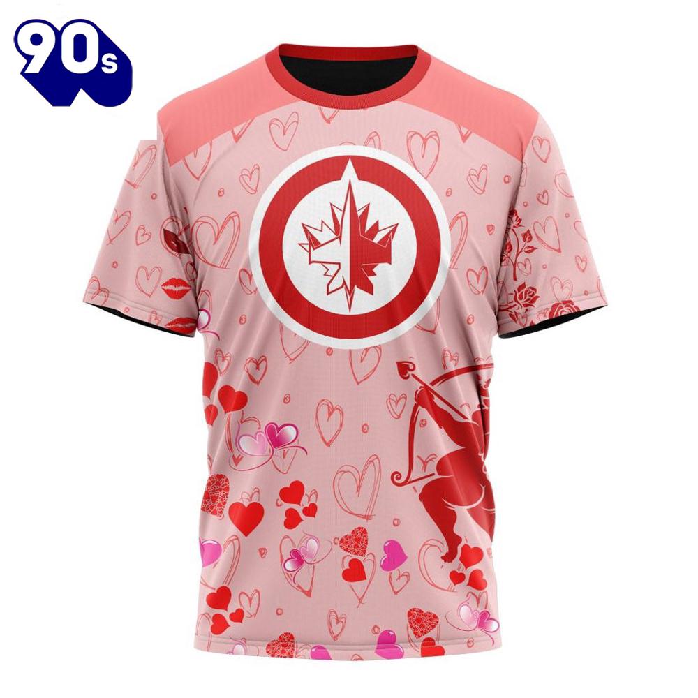 Personalized NHL Winnipeg Jets Special Design For Valentines Day All Over Print Shirt Personalized NHL Winnipeg Jets Special Design For Valentines Day All Over Print Shirt