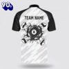 Personalized Smashing Billiard Black White Billiard Jerseys Shirt Gift Xmas