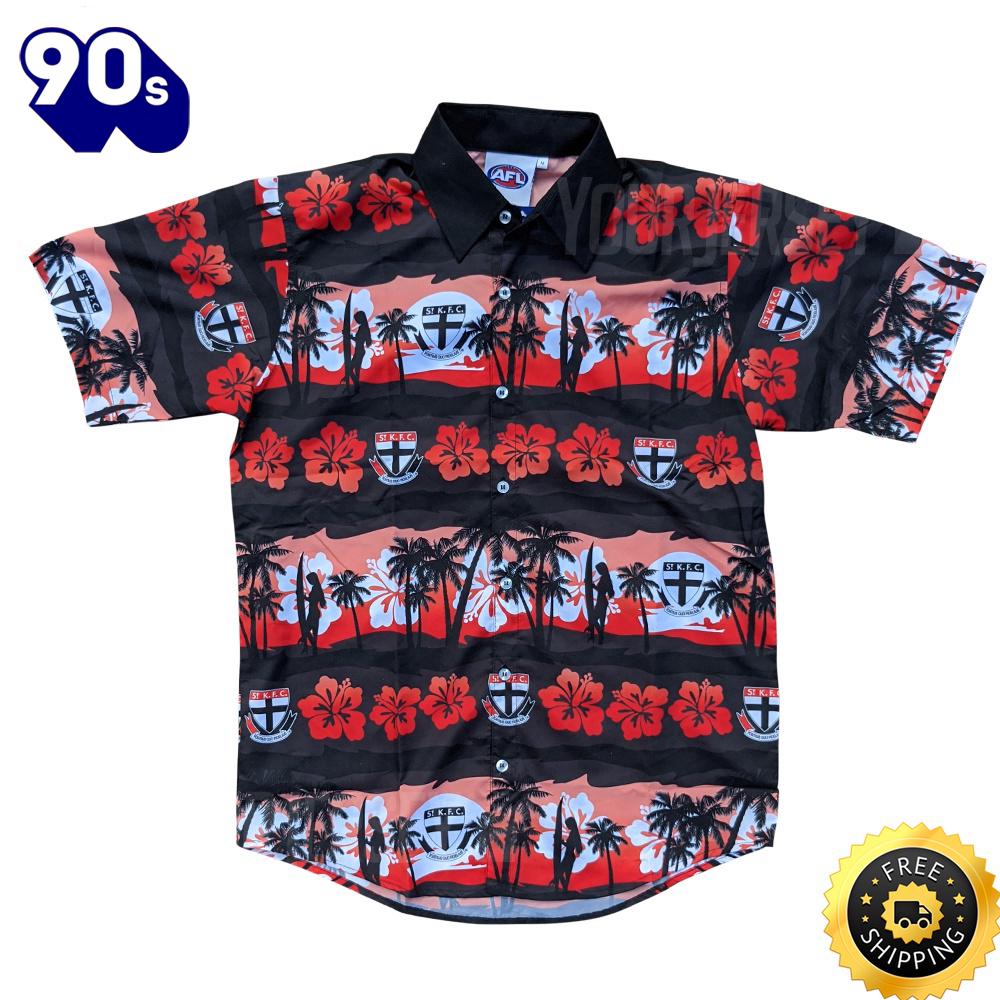 Personalized St Kilda Football Afl Hawaiian Shirt Personalized St Kilda Football Afl Hawaiian Shirt