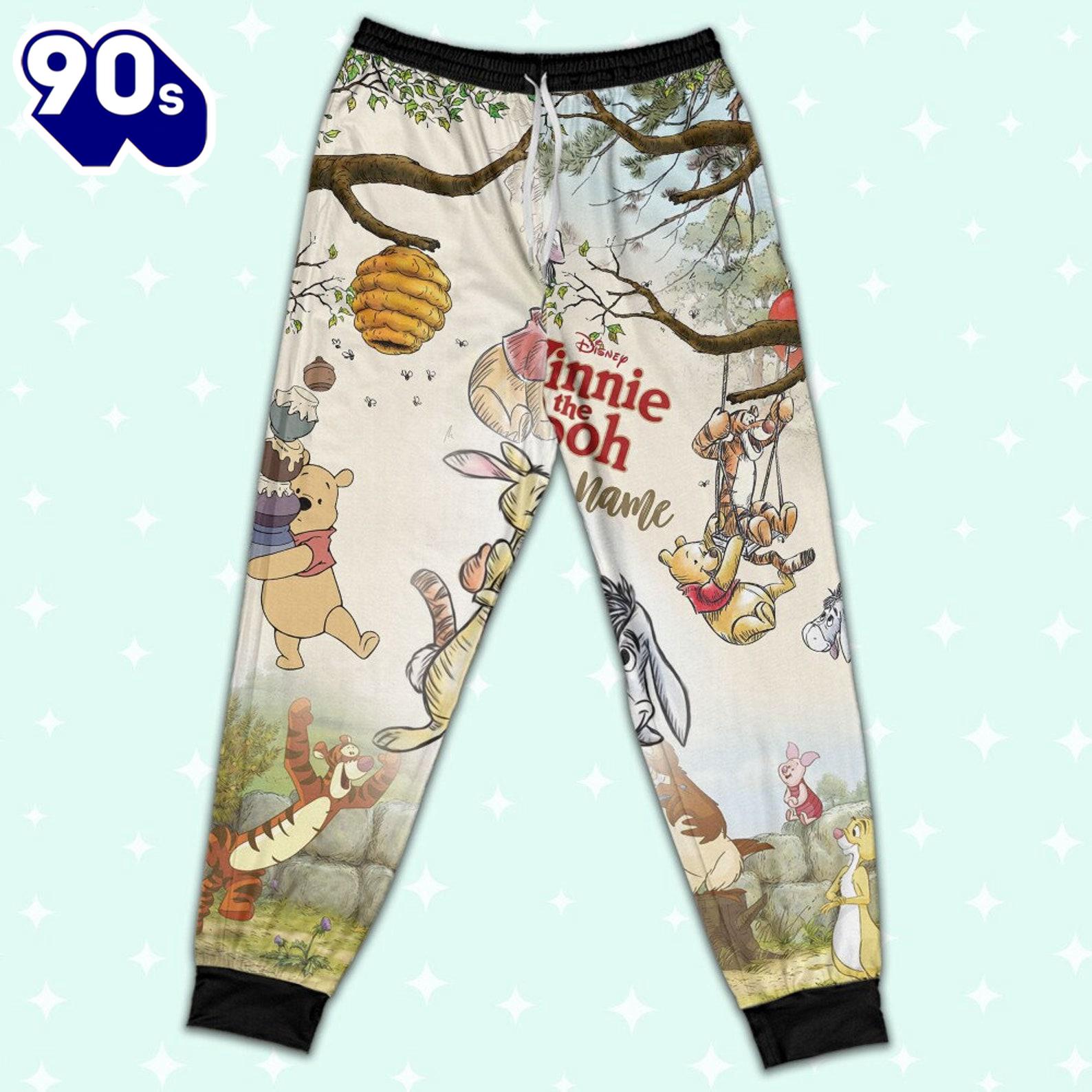Personalized Watercolor Winnie the Pooh Pajamas Set - Movie Cartoon Holiday Pajamas Personalized Watercolor Winnie the Pooh Pajamas Set - Movie Cartoon Holiday Pajamas