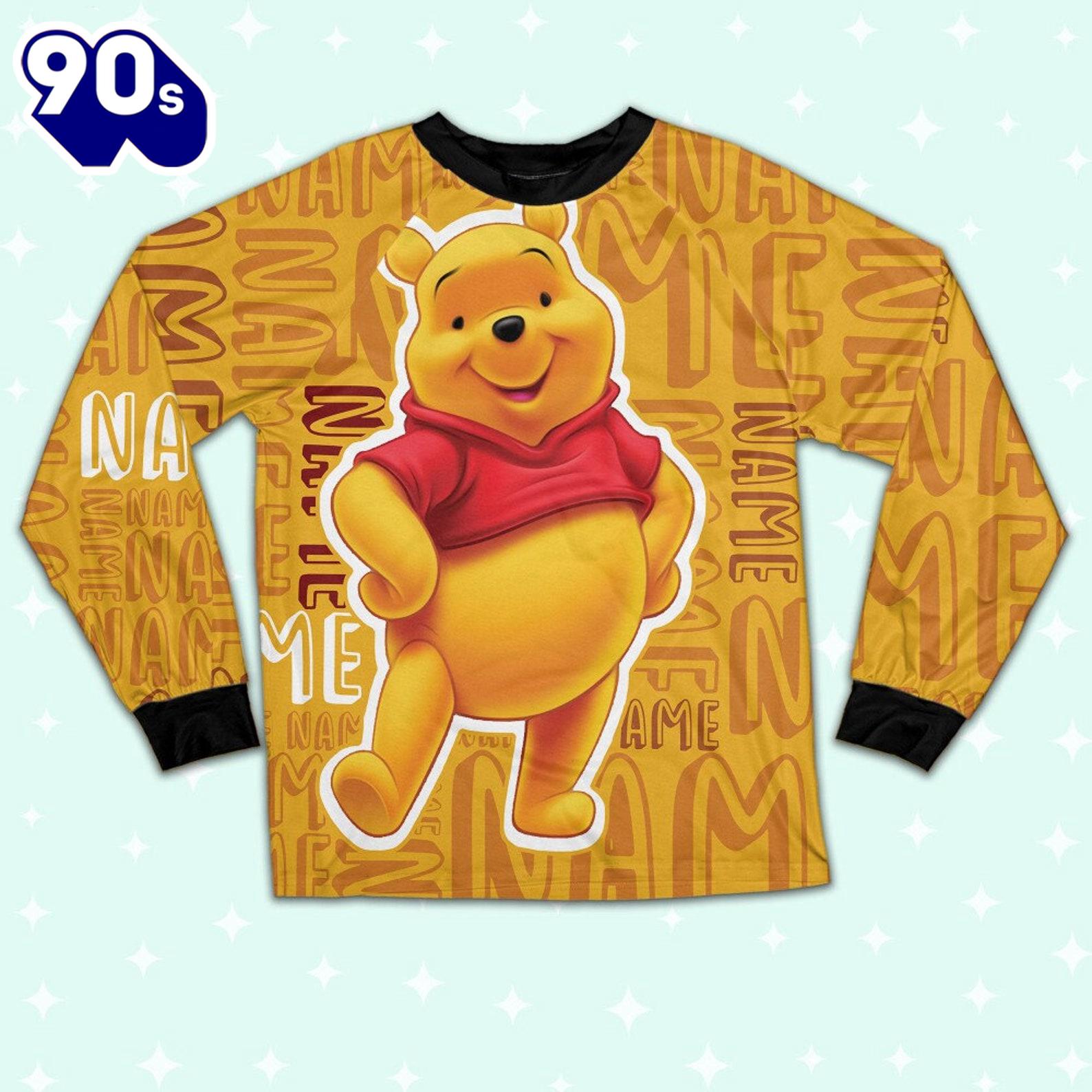 Personalized Winnie the Pooh Pooh Bear Pajamas Set - Movie Cartoon Holiday Pajamas Personalized Winnie the Pooh Pooh Bear Pajamas Set - Movie Cartoon Holiday Pajamas