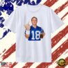 Peyton Manning Indianapolis Colts 18 NFL T Shirt, Viral 2D Graphic Tee