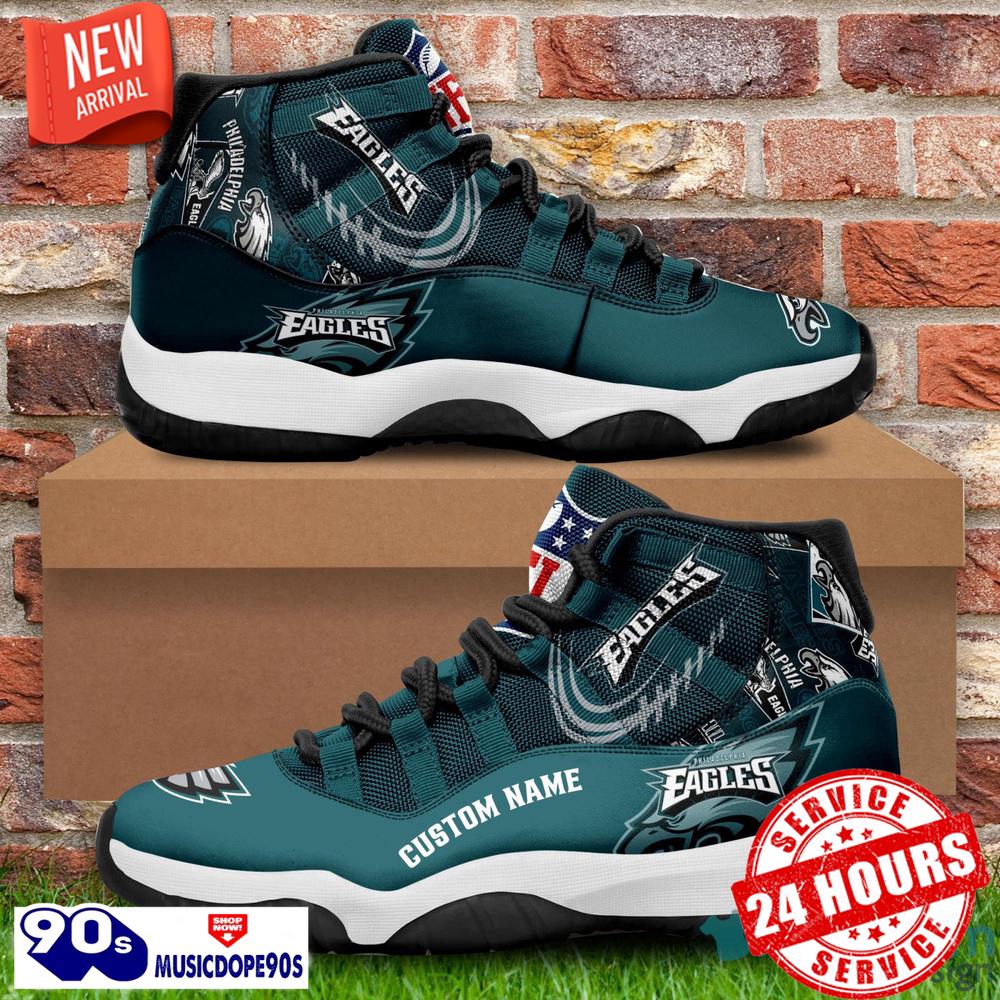 Philadelphia Eagles Custom Name NFL Air Jordan 11 Shoes Men And Women Sneakers Philadelphia Eagles Custom Name NFL Air Jordan 11 Shoes Men And Women Sneakers